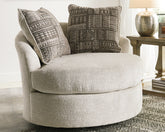 Warmstead Furniture - Ashley Furniture - Soletren Living Room - Oversized Accent Ottoman / Stone - 9510408