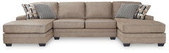 Warmstead Furniture - Ashley Furniture - Cannonbrook Sectional - RAF 3-Piece Sectional with Chaise / Nutmeg - 98201S3