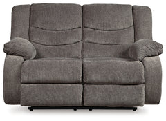 Warmstead Furniture - Ashley Furniture - Tulen Living Room - Reclining Loveseat / Gray - 9860686