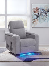 Warmstead Furniture - Ashley Furniture - Pineland Living Room - Glider PWR REC w/Audio System / Pewter - PC9930642A