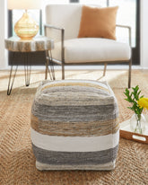 Warmstead Furniture - Ashley Furniture - Josalind Pouf - Pouf / Multi - A1000935