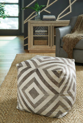 Warmstead Furniture - Ashley Furniture - Hartselle Pouf - Pouf / Brown - A1000982
