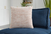 Warmstead Furniture - Ashley Furniture - Nashlin Pillows - Pillow / White/Rust - A1001038P