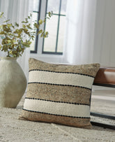 Warmstead Furniture - Ashley Furniture - Rueford Pillows - Pillow / Brown/Black/Natural - A1001063P