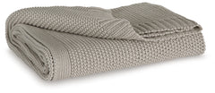 Warmstead Furniture - Ashley Furniture - Gayelery Throw (Set of 3) - Throw (3/CS) / Gray - A1001085