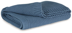 Warmstead Furniture - Ashley Furniture - Gayelery Throw (Set of 3) - Throw (3/CS) / Blue - A1001087