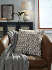 Warmstead Furniture - Ashley Furniture - Dainwick Pillows - Pillow / White/Gray/Brown - A1001102P