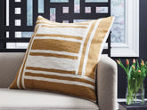 Warmstead Furniture - Ashley Furniture - Darrman Pillows - Pillow (4/CS) / Ochre/Ivory - A1001116