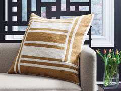 Warmstead Furniture - Ashley Furniture - Darrman Pillows - Pillow (4/CS) / Ochre/Ivory - A1001116