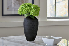 Warmstead Furniture - Ashley Furniture - Etney Vase - Vase / Slate - A2000509