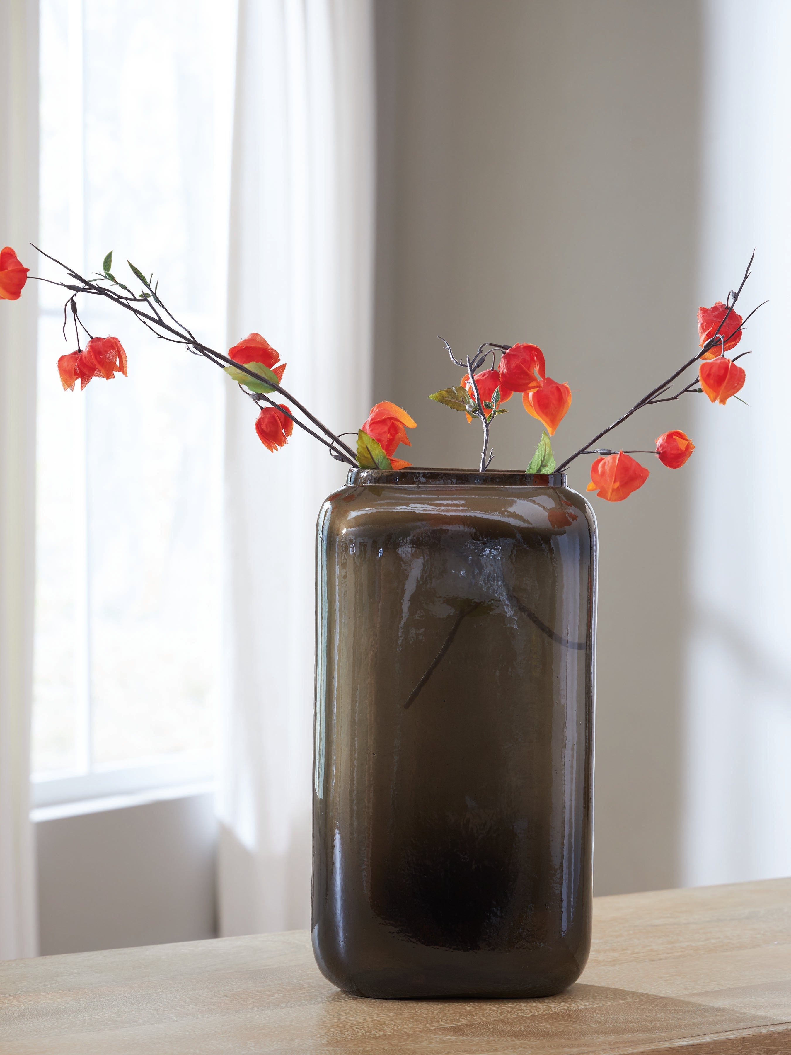 Warmstead Furniture - Ashley Furniture - Sumner Vase - Vase / Gray/Gold Finish - A2000812