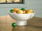 Warmstead Furniture - Ashley Furniture - Dallinworth Bowl - Bowl / White/Black - A2000833