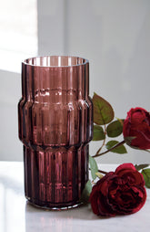 Warmstead Furniture - Ashley Furniture - Dorlow Vase - Vase (2/CS) / Mauve - A2900024