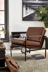 Warmstead Furniture - Ashley Furniture - Puckman Accent Chair - Accent Chair / Black - A3000192