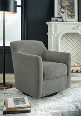 Warmstead Furniture - Ashley Furniture - Bradney Swivel Accent Chair - Swivel Accent Chair / Tumbleweed - A3000323