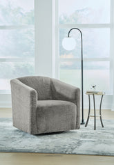 Warmstead Furniture - Ashley Furniture - Bramner Accent Chair - Swivel Accent Chair / Charcoal - A3000330