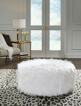 Warmstead Furniture - Ashley Furniture - Galice Living Room - Oversized Accent Ottoman / Light Gray - A3000333