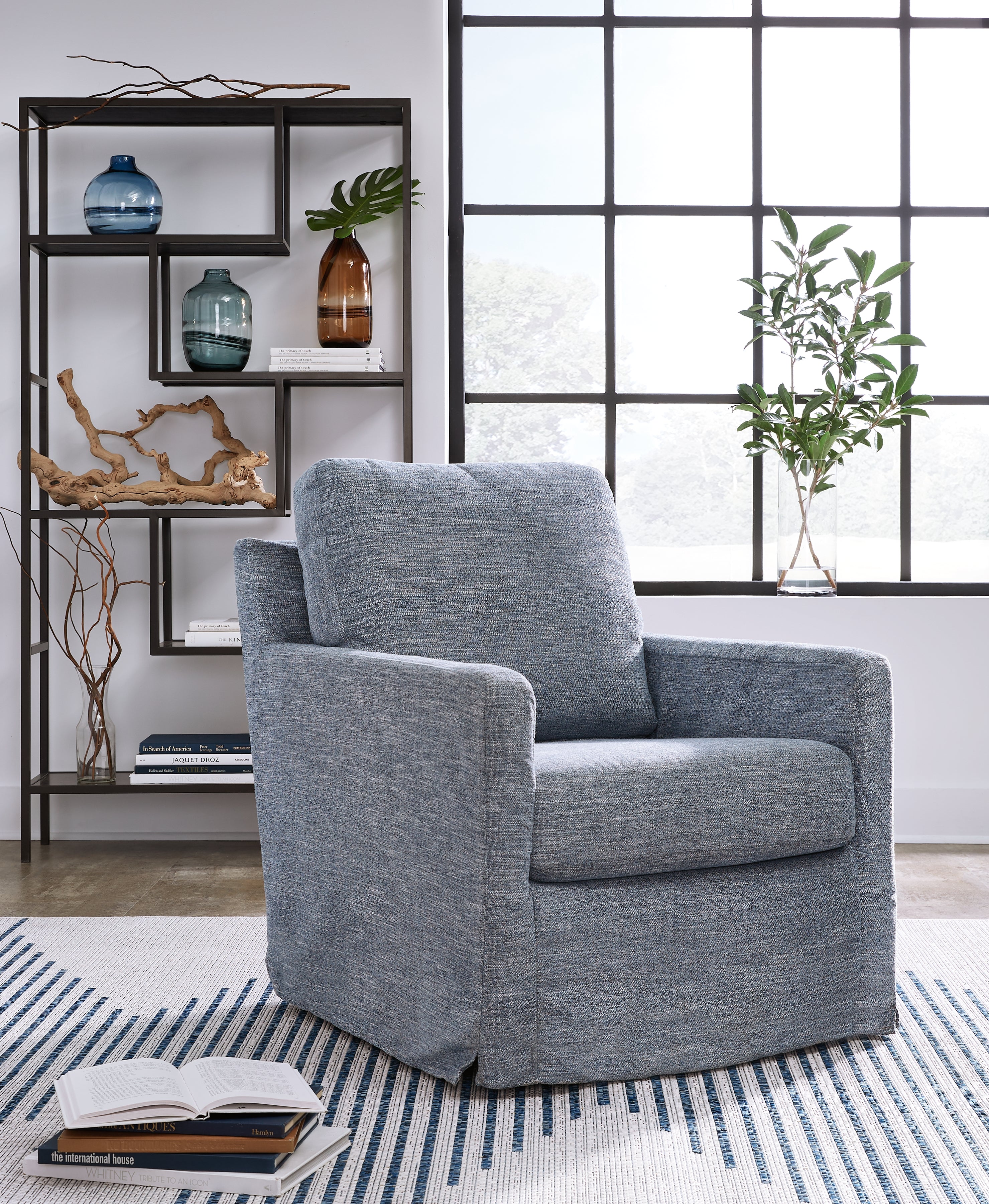 Warmstead Furniture - Ashley Furniture - Nenana Next-Gen Nuvella Swivel Glider Accent Chair - Swivel Glider Accent Chair / Stone - A3000644
