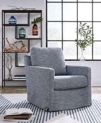 Warmstead Furniture - Ashley Furniture - Nenana Next-Gen Nuvella Swivel Glider Accent Chair - Swivel Glider Accent Chair / Stone - A3000644