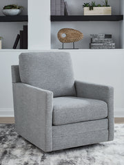 Warmstead Furniture - Ashley Furniture - Freybourne Next-Gen Nuvella Swivel Accent Chair - Swivel Accent Chair / Twill - A3000736
