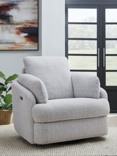 Warmstead Furniture - Ashley Furniture - Alainmont Next-Gen Nuvella Swivel Power Recliner - Swivel Power Recliner / Stone - A3000739