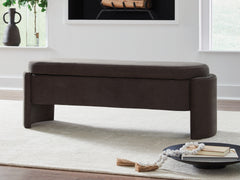 Warmstead Furniture - Ashley Furniture - Vavuniya Storage Bench - Storage Bench / Brown / 56"W x 19"D x 19"H - A3000750