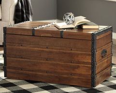 Warmstead Furniture - Ashley Furniture - Kettleby Storage Trunk - Storage Trunk / Brown - A4000096