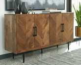 Warmstead Furniture - Ashley Furniture - Prattville Accent Cabinet - Accent Cabinet / Brown - A4000308