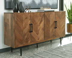 Warmstead Furniture - Ashley Furniture - Prattville Accent Cabinet - Accent Cabinet / Brown - A4000308