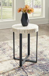 Warmstead Furniture - Ashley Furniture - Crewridge Accent Table - Accent Table / Black/Cream - A4000530