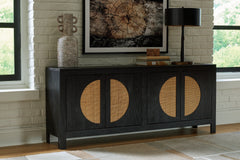 Warmstead Furniture - Ashley Furniture - Cliffiings Accent Cabinet - Accent Cabinet / Black/Natural - A4000575