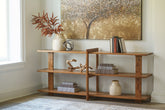 Warmstead Furniture - Ashley Furniture - Fayemour Console Sofa Table - Console Sofa Table / Brown - A4000593