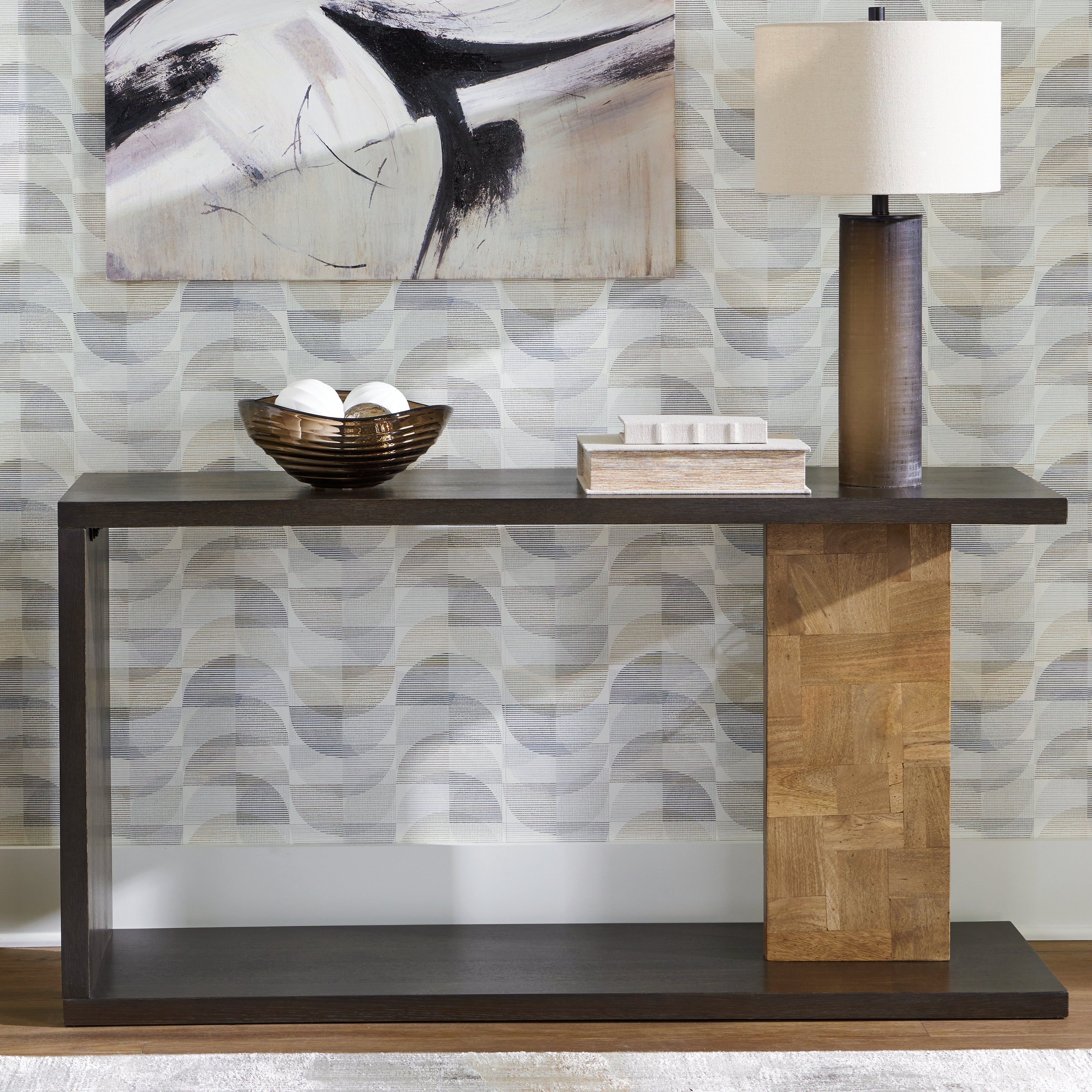 Warmstead Furniture - Ashley Furniture - Camlett Console Sofa Table - Console Sofa Table / Brown - A4000594