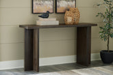 Warmstead Furniture - Ashley Furniture - Jalenry Console Sofa Table - Console Sofa Table / Grayish Brown - A4000596