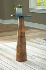 Warmstead Furniture - Ashley Furniture - Quinndon Accent Table - Accent Table / Brown/Black - A4000633