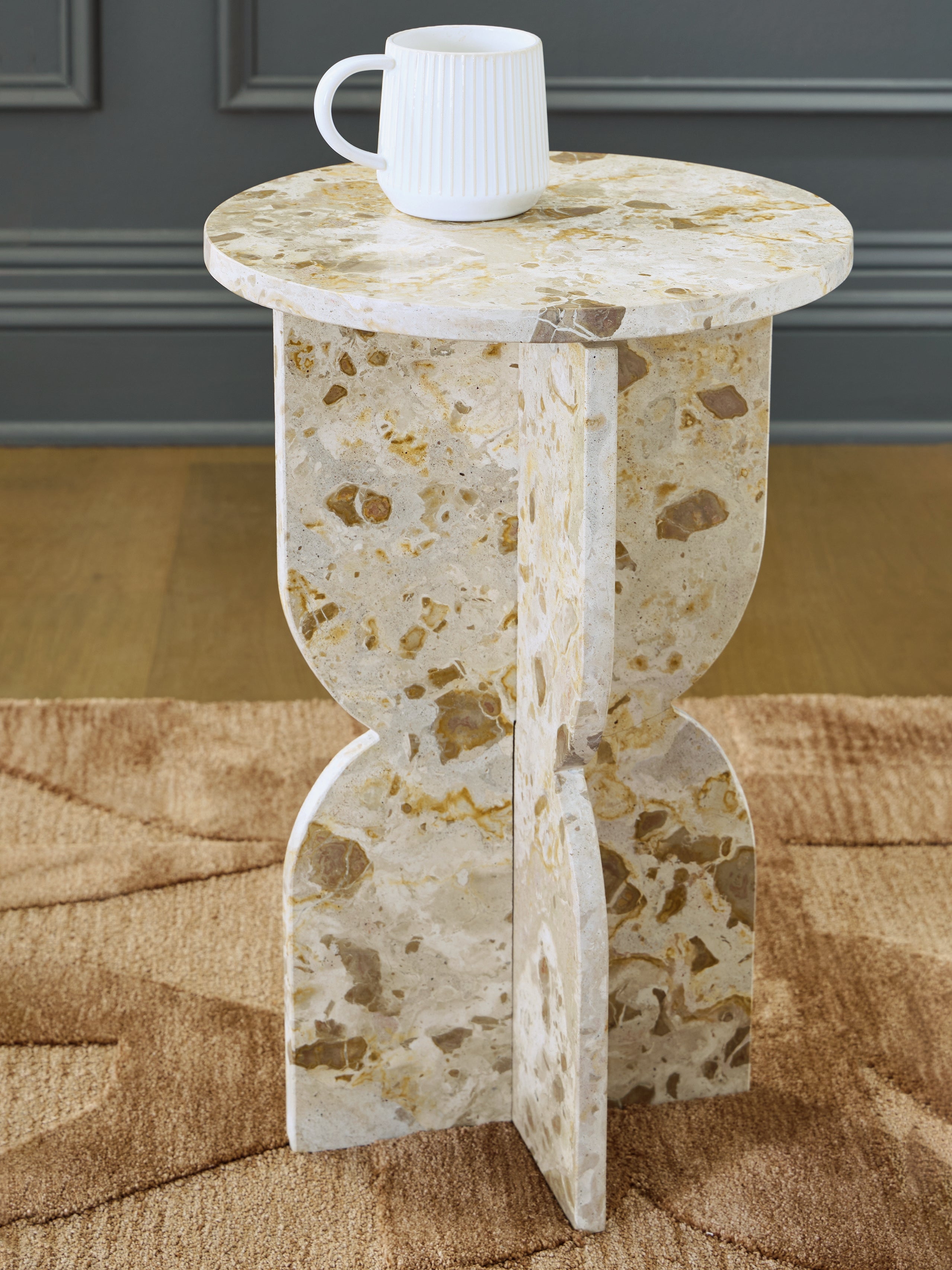 Warmstead Furniture - Ashley Furniture - Treygan Accent Table - Accent Table / Beige - A4000647