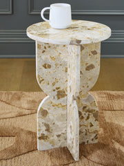 Warmstead Furniture - Ashley Furniture - Treygan Accent Table - Accent Table / Beige - A4000647