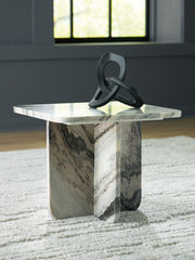 Warmstead Furniture - Ashley Furniture - Baretton Accent Coffee Table - Accent Cocktail Table / Black/White/Taupe - A4000671