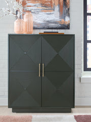 Warmstead Furniture - Ashley Furniture - Geirwood Accent Cabinet - Accent Cabinet / Dark Green - A4000676