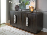Warmstead Furniture - Ashley Furniture - Elliston Accent Cabinet - Accent Cabinet / Espresso Brown - A4000683
