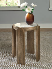 Warmstead Furniture - Ashley Furniture - Gavrilley Accent Table - Accent Table / Gray/White/Brown - A4000722