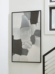 Warmstead Furniture - Ashley Furniture - Adilson Wall Decor - Wall Art / White/Gray/Black - A8000463