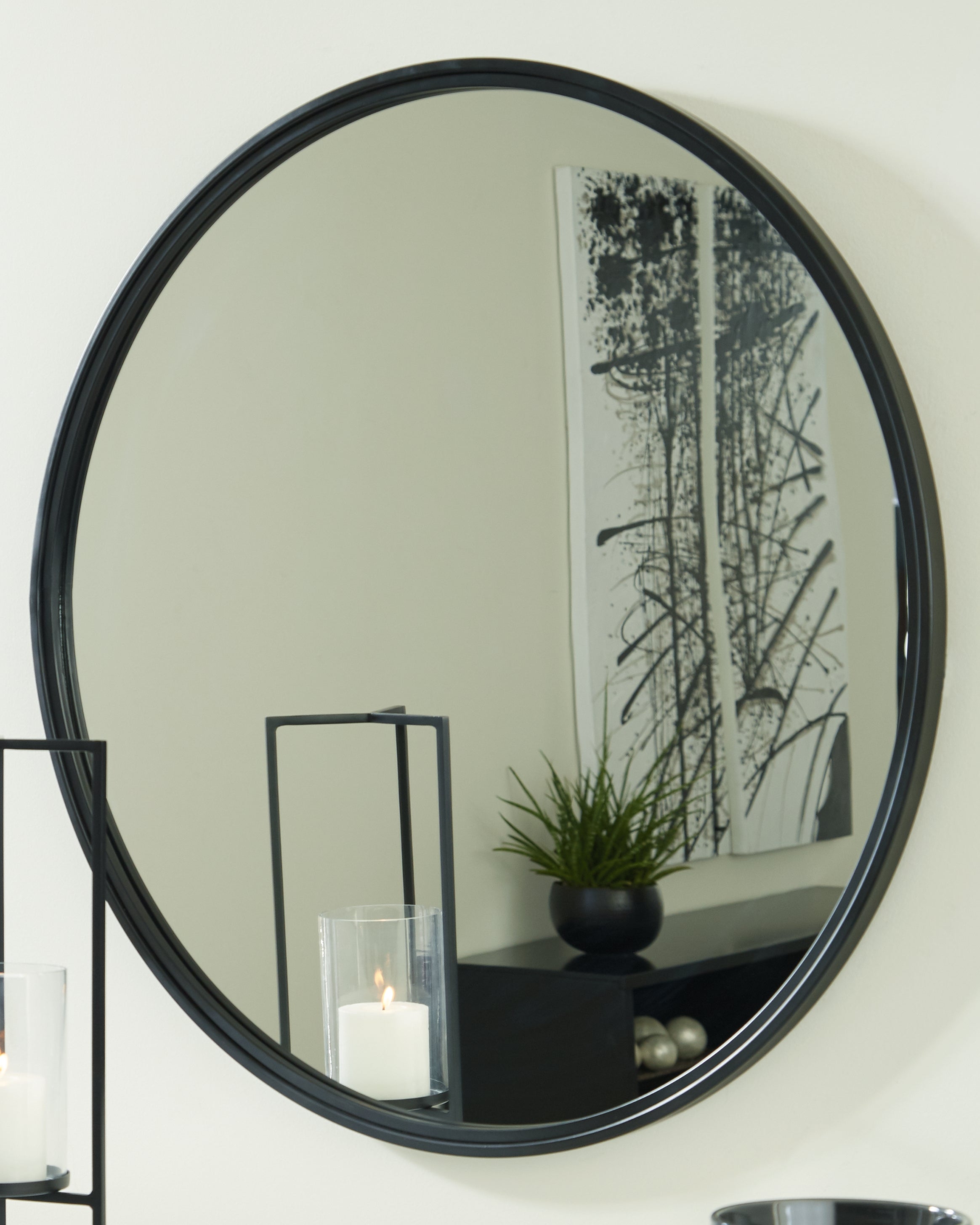 Warmstead Furniture - Ashley Furniture - Brocky Mirror - Accent Mirror / White - A8010293