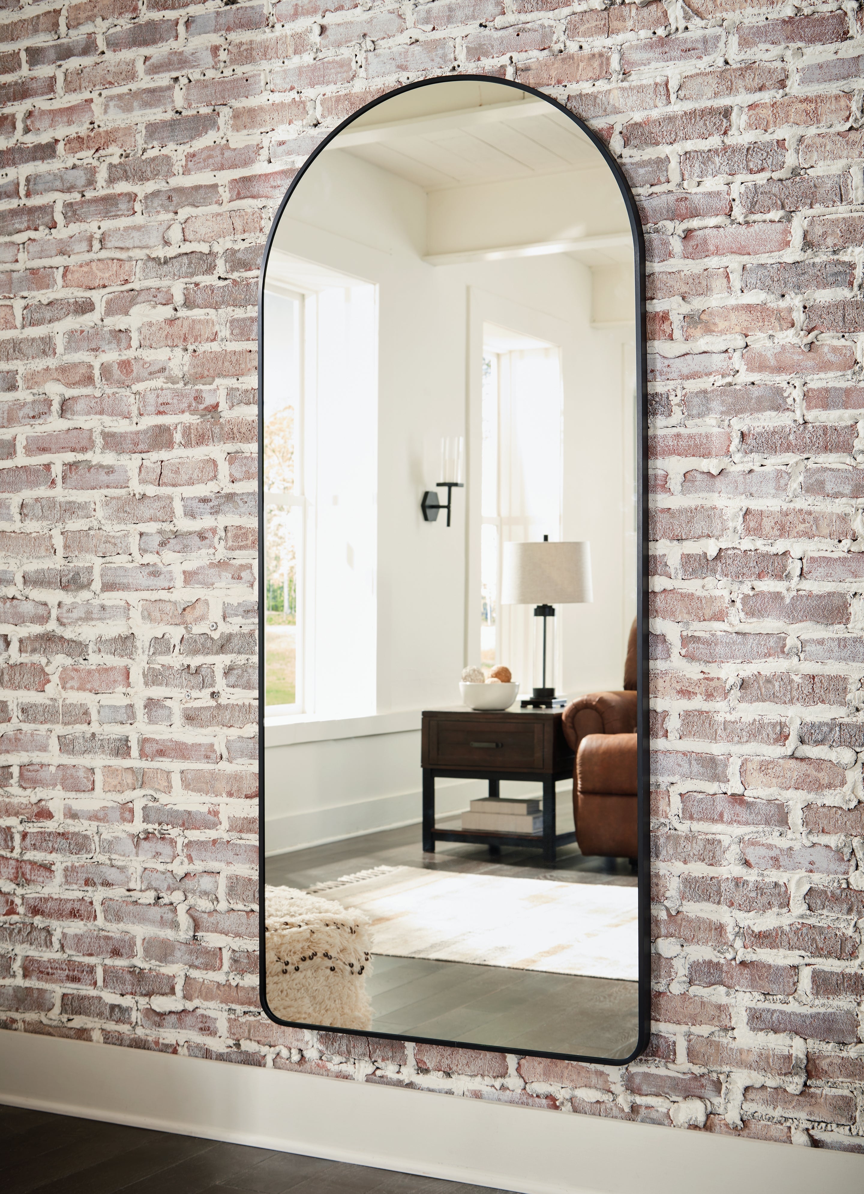 Warmstead Furniture - Ashley Furniture - Sethall Mirror - Floor Mirror / Black - A8010307