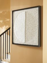 Warmstead Furniture - Ashley Furniture - Bachard Wall Decor - Wall Decor / Tan/White - A8010330