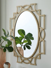 Warmstead Furniture - Ashley Furniture - Fulkmore Mirror - Accent Mirror / Antique Gold Finish - A8010350