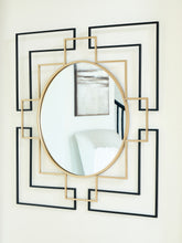 Warmstead Furniture - Ashley Furniture - Oceanal Mirror - Accent Mirror / Black/Gold Finish - A8010394