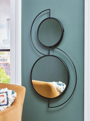 Warmstead Furniture - Ashley Furniture - Shayham Mirror - Accent Mirror / Black - A8010402