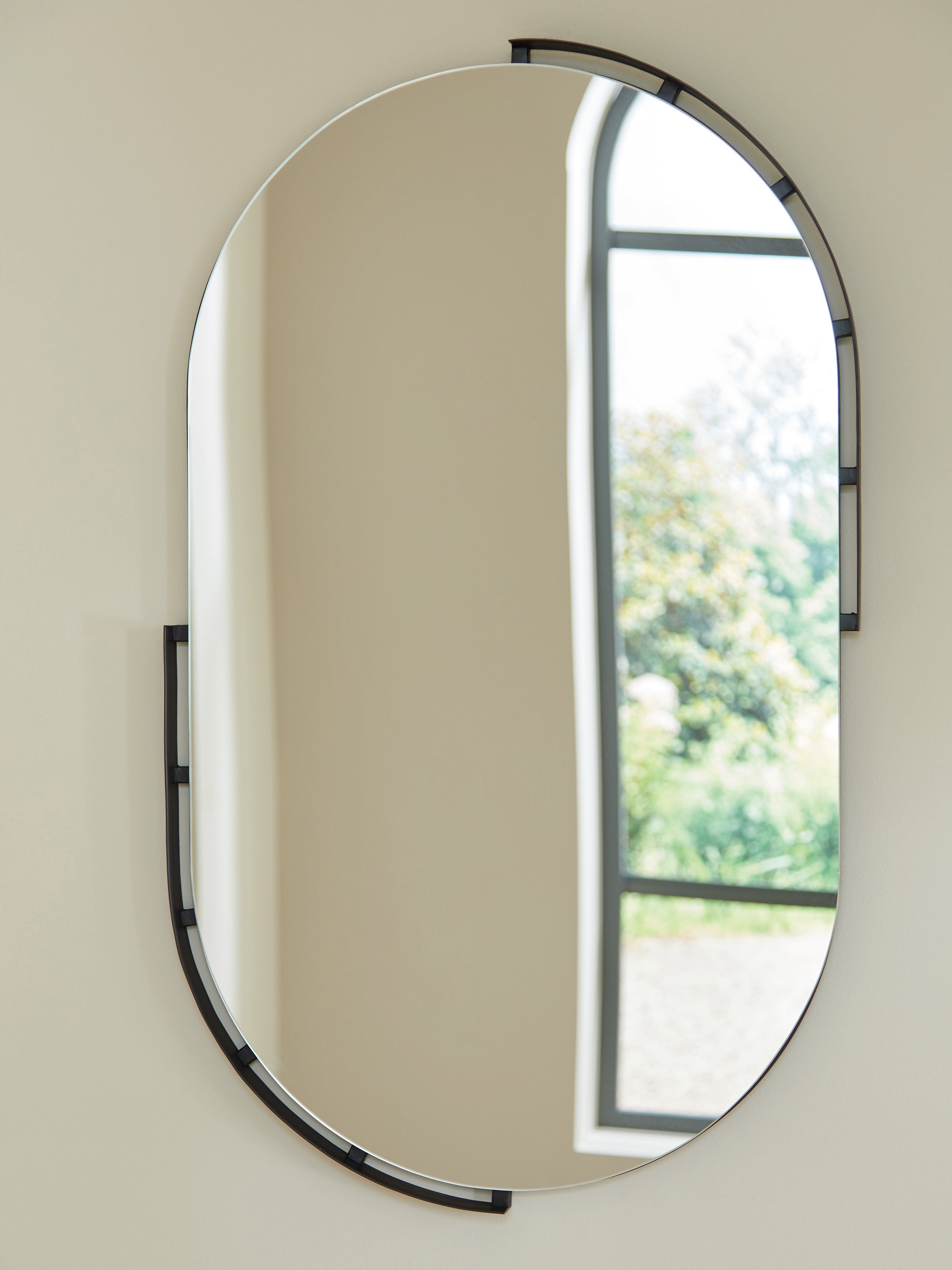 Warmstead Furniture - Ashley Furniture - Valkings Mirror - Accent Mirror / Black - A8010403