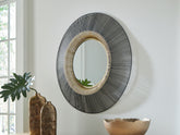 Warmstead Furniture - Ashley Furniture - Dallmen Mirror - Accent Mirror / Black/Gold Finish - A8010407